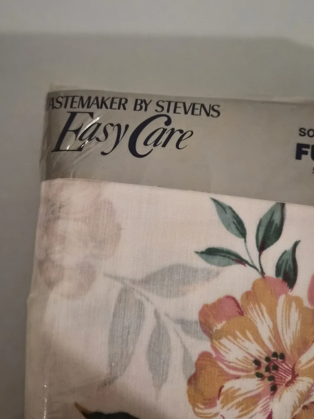 Easy Care Floral Sheet Set in Cream with Pink Floral Accents